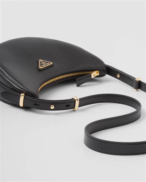 prada flap logo shoulder bag